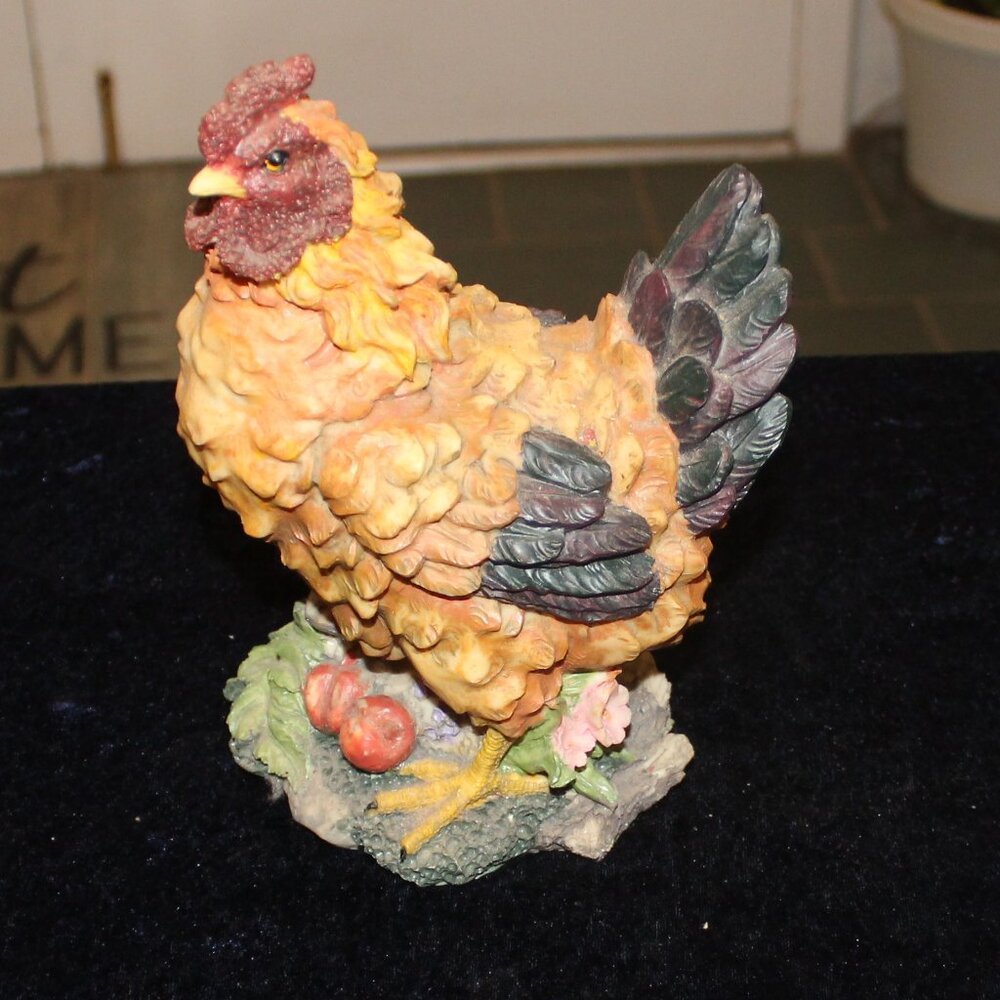 Resin Rooster Sculpture